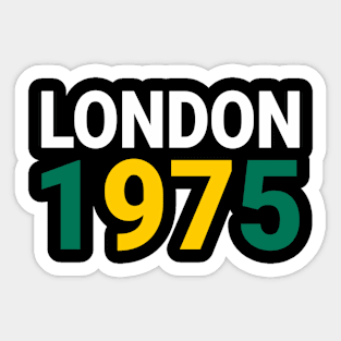 London 1975 Sticker